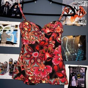 was originally a swim top, but also cute as a shirt🙏